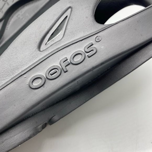 OOFOS Ooriginal Sandals Black Flip Flops, Men's Size 14 Thong Orthopedic - Picture 7 of 7
